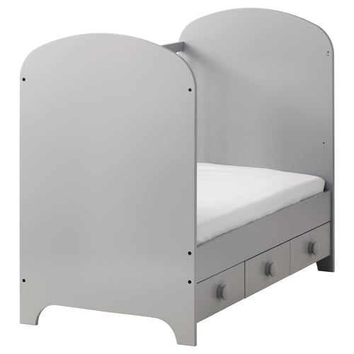 GONATT light grey, Cot, 70x140 cm IKEA