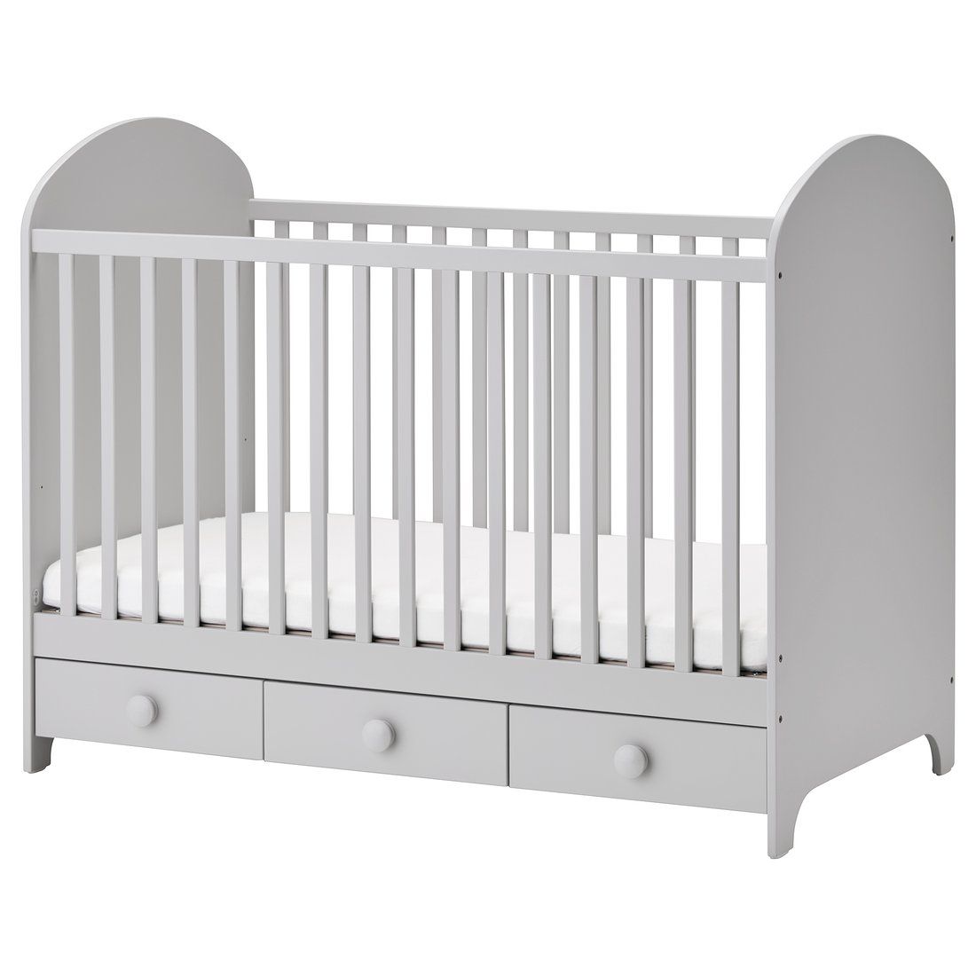GONATT light grey, Cot, 70x140 cm IKEA
