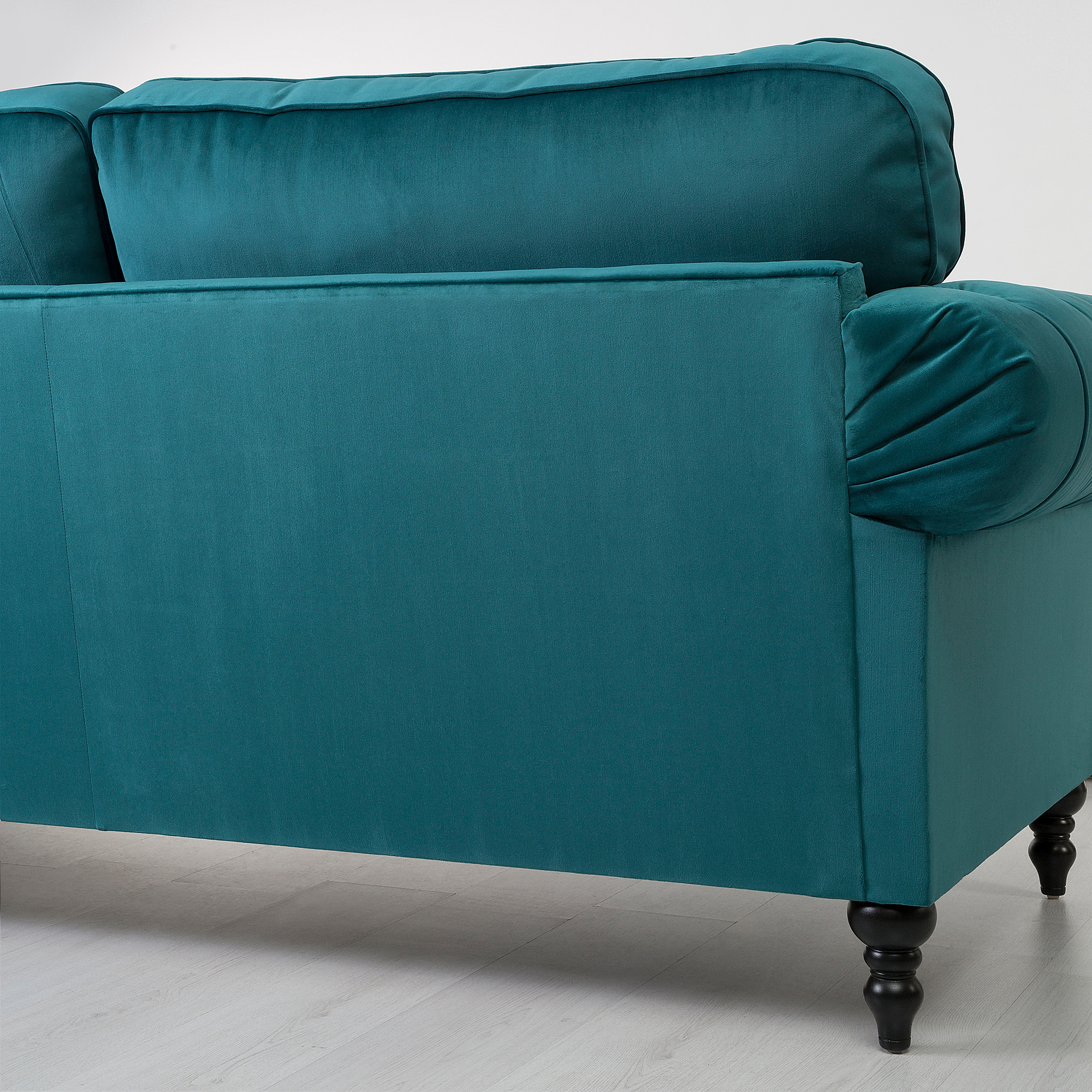GREVIE velvet blue, 3seat sofa IKEA