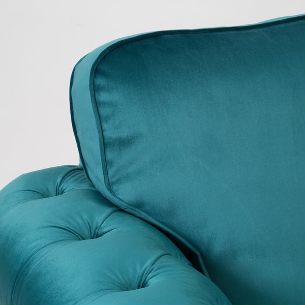 GREVIE velvet blue, 3seat sofa IKEA