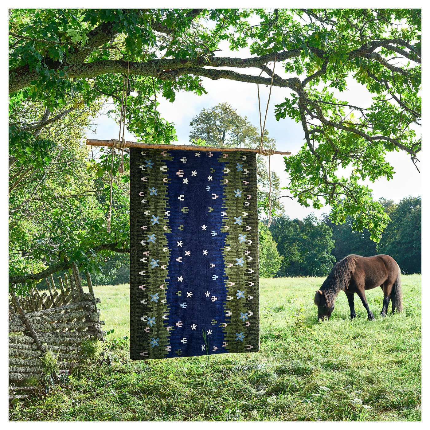 GRODDSVINGEL multicolour, meadow pattern, rug, 170x240 cm - IKEA UK