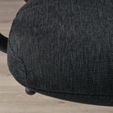 GRÖNFJÄLL Office chair with armrests, Letafors grey/black