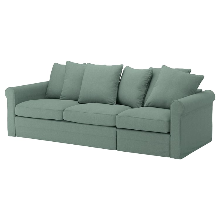 GRÖNLID 3seat sofabed, Tallmyra light green IKEA