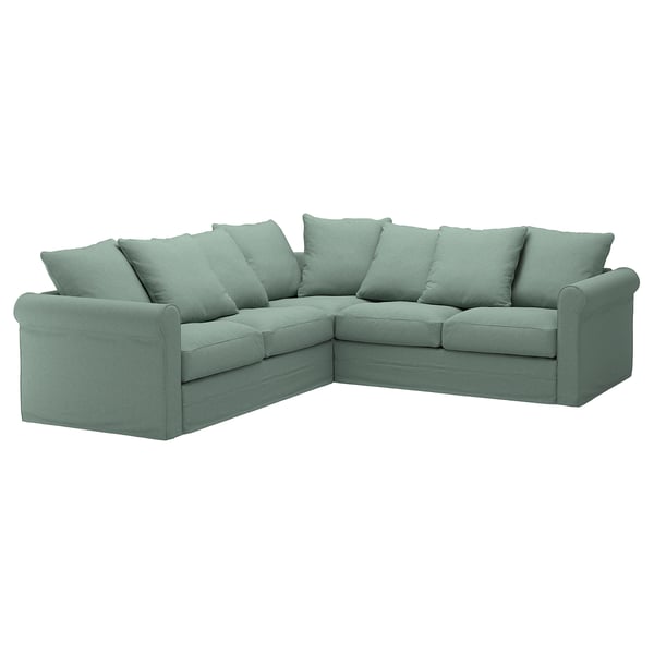 GRÖNLID Corner sofa, 4seat, Tallmyra light green IKEA