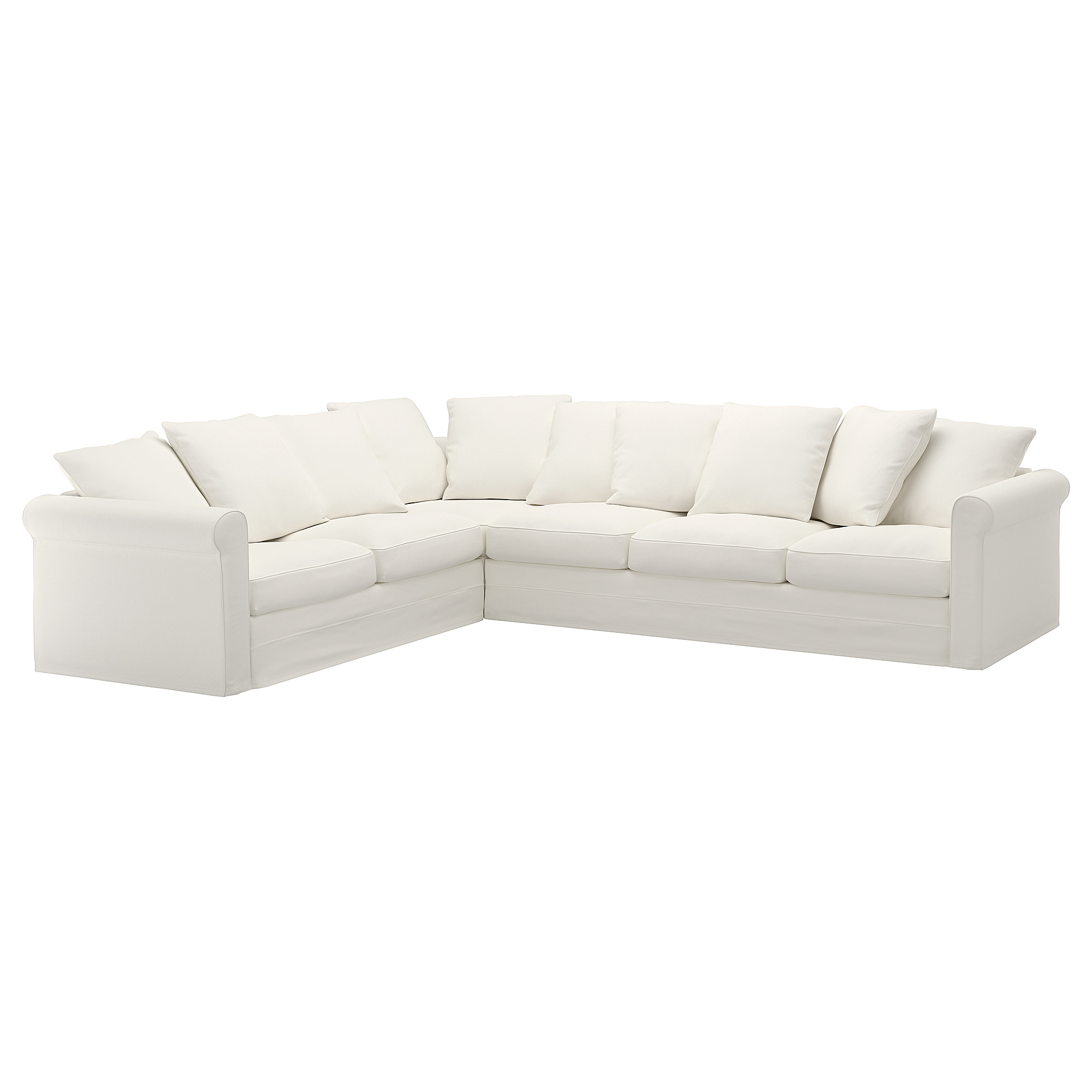 GRÖNLID Inseros white, Corner sofa, 5seat IKEA