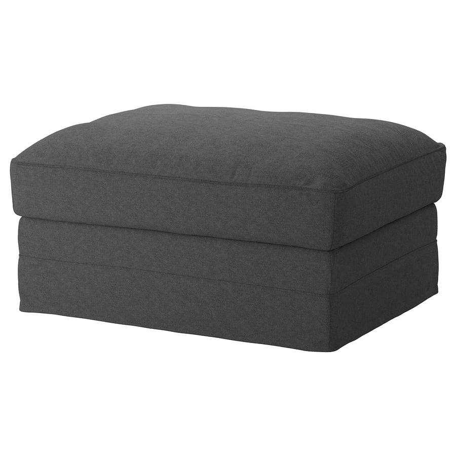 GRÖNLID Footstool with storage, Tallmyra medium grey IKEA