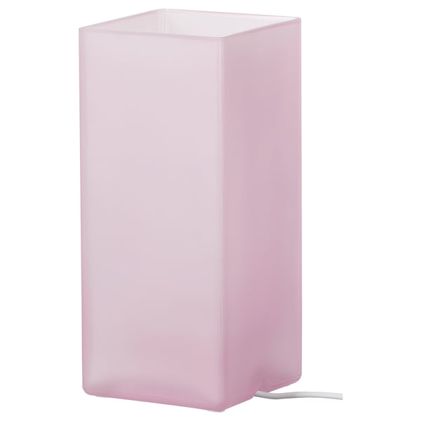GRÖNÖ frosted glass pink, Table lamp IKEA