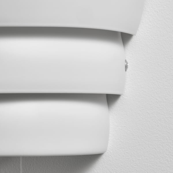 GRÖNPLYM Wall lamp, wiredin installation, white IKEA