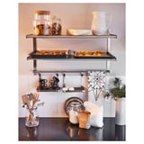 GRUNDTAL Wall shelf, stainless steel, 60 cm