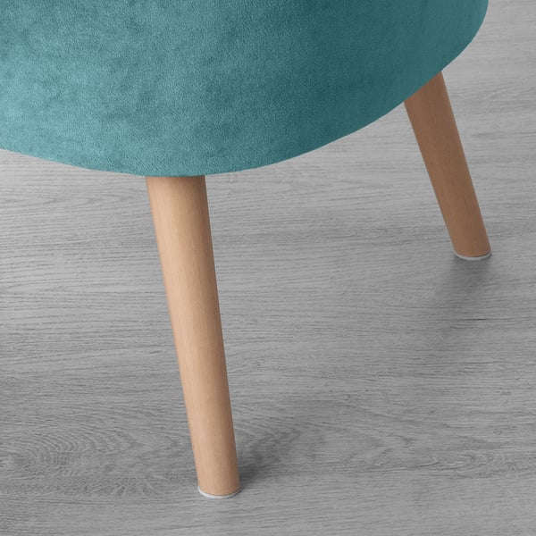 Gubbo Easy Chair Velvet Light Turquoise Ikea