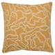 GULDFLY Cushion cover, dark yellow/off-white, 50x50 cm