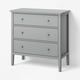 GULLABERG Chest of 3 drawers, grey, 99x48x100 cm