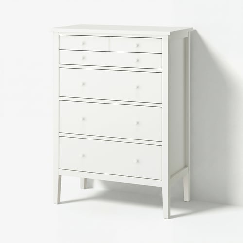 GULLABERG Chest of 6 drawers - white 89x48x122 cm