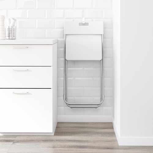 GUNDE folding chair, white IKEA