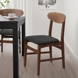 GUNLEIF Chair, brown/Gunnared dark grey