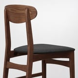 GUNLEIF Chair, brown/Gunnared dark grey