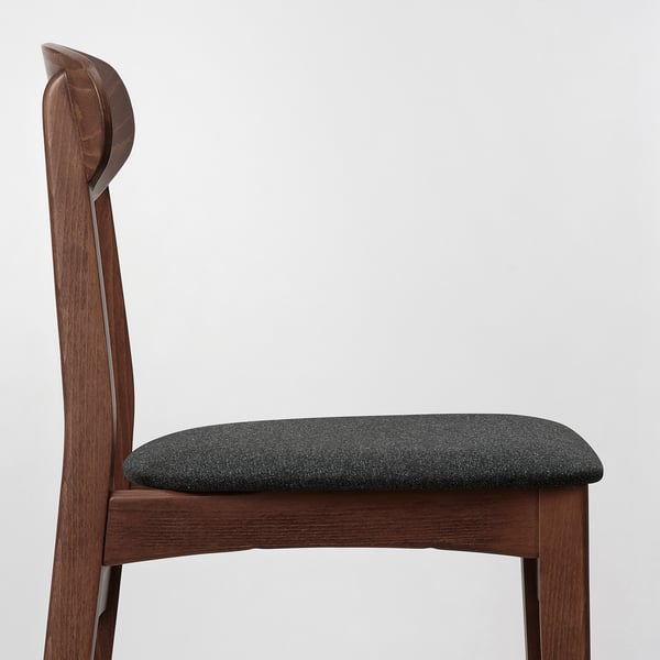 GUNLEIF Chair, brown/Gunnared dark grey