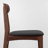 GUNLEIF Chair, brown/Gunnared dark grey