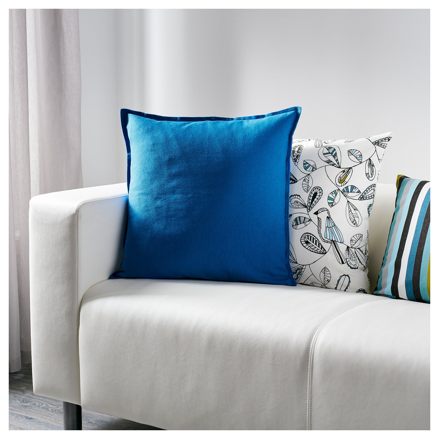 GURLI Cushion cover Blue 50 x 50 cm IKEA