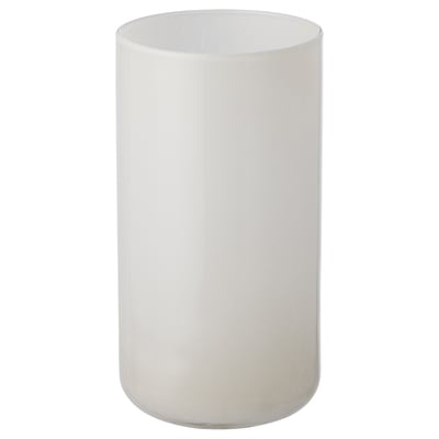 HÄCKOXEL Vase, white, 20 cm