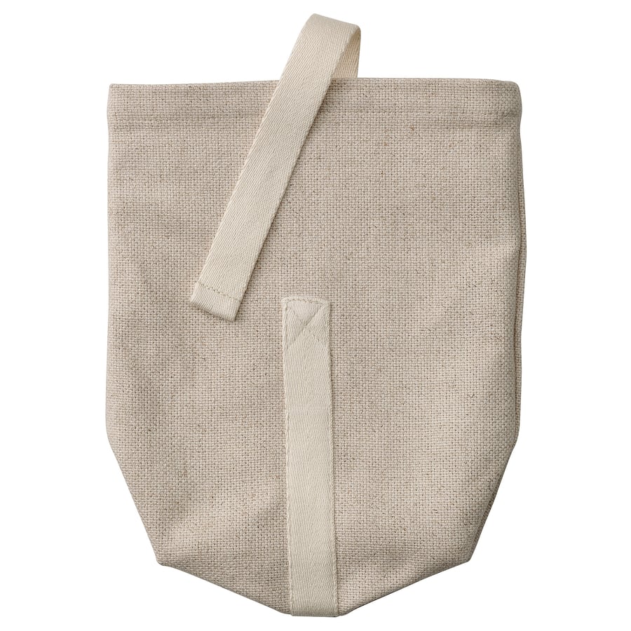 HAJMAL Snack bag, fabric, natural, 14x6x22 cm IKEA