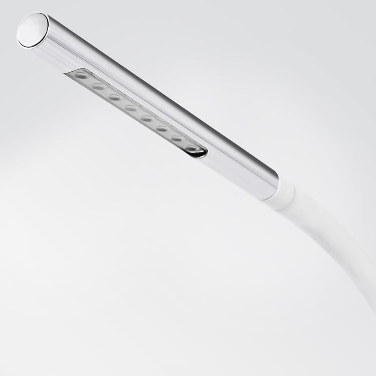 HÅRTE white/silvercolour, modern LED desk lamp IKEA