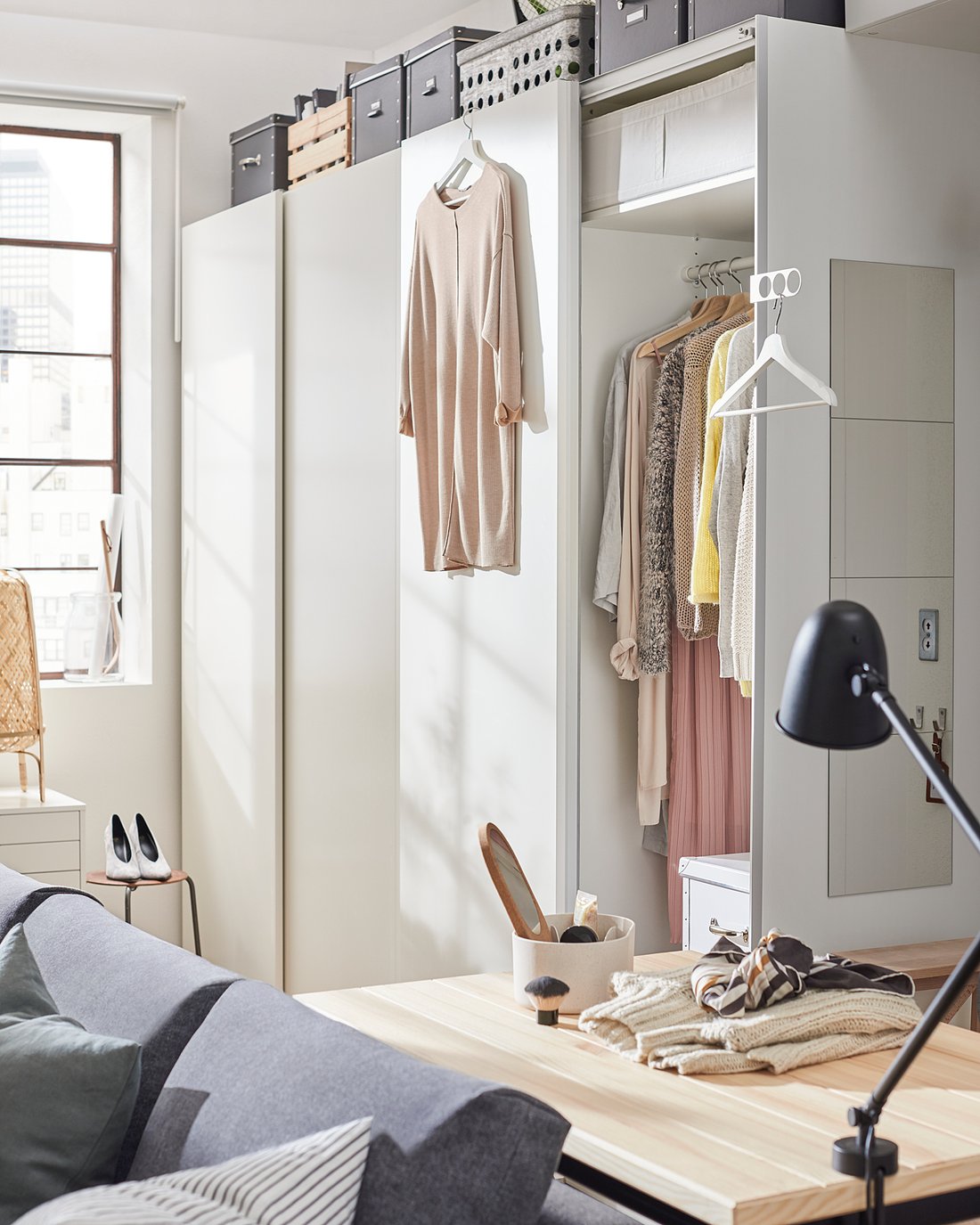 HASVIK white, Pair of sliding doors, 200x201 cm IKEA