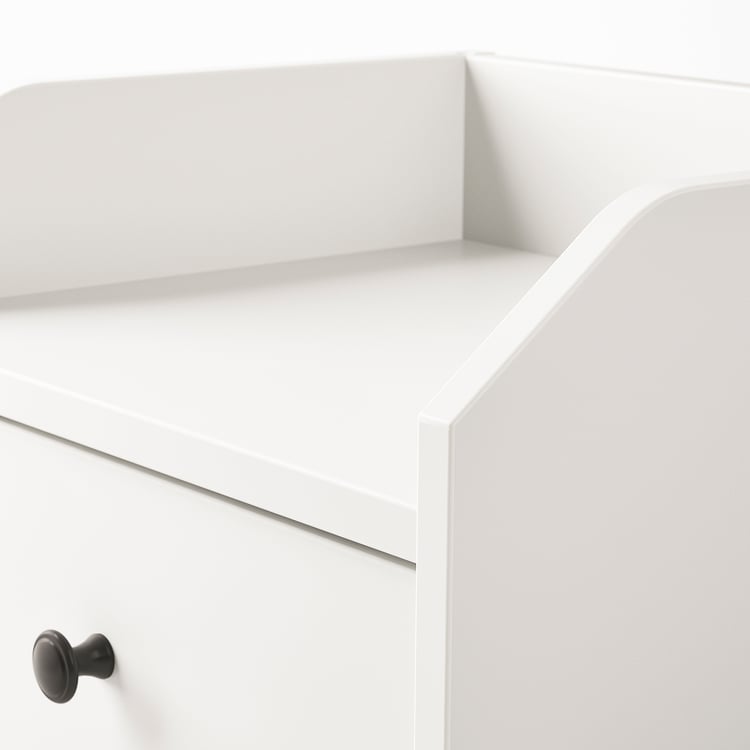 HAUGA bedside table, white, 40x36 cm IKEA