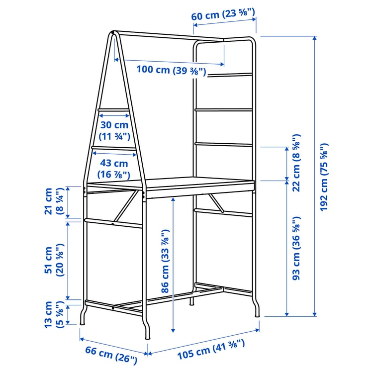 HÅVERUD / SANDSBERG dining table and 2 stools, black/brown stained, 105