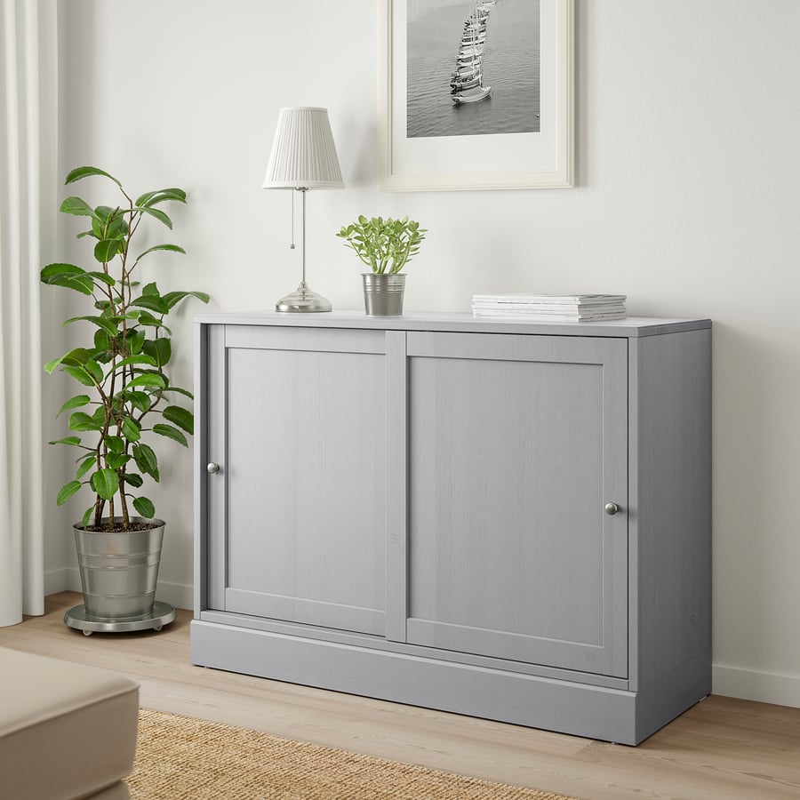 HAVSTA with plinth, grey, 121x47x89 cm IKEA