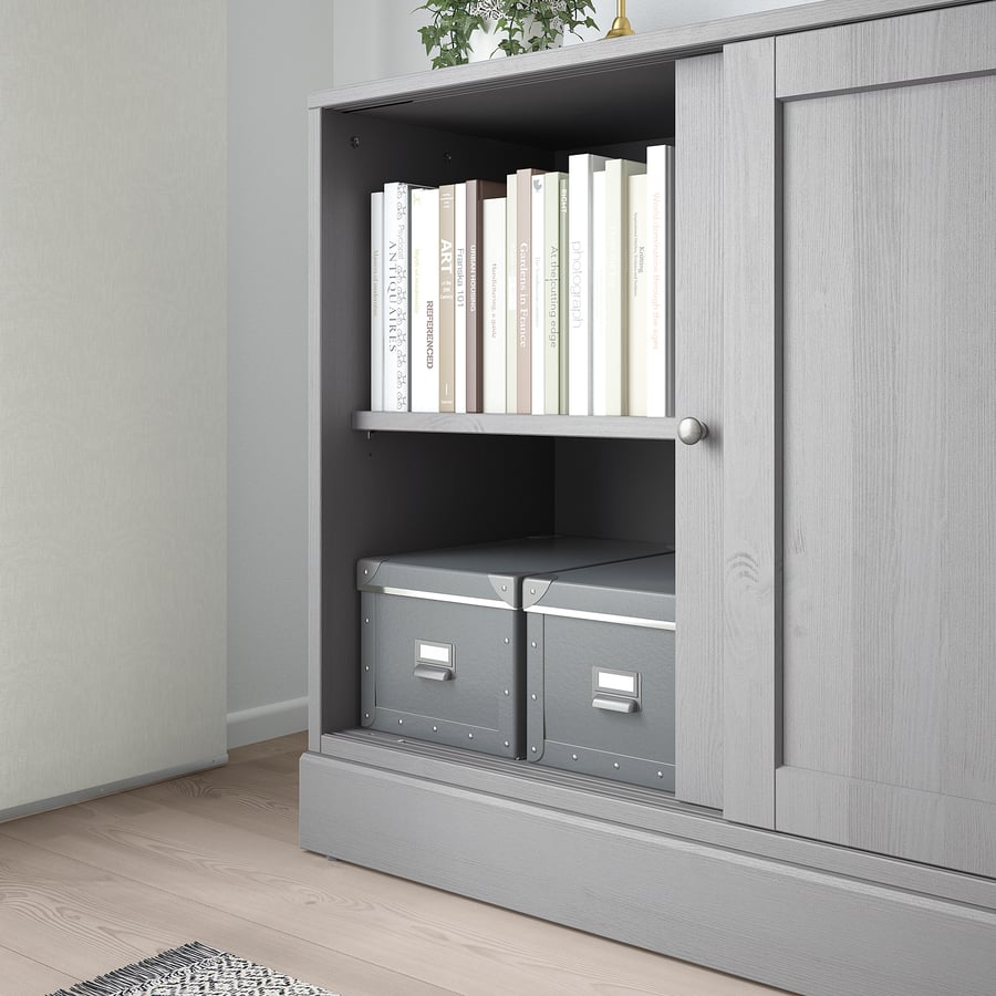 HAVSTA with plinth, grey, 121x47x89 cm IKEA