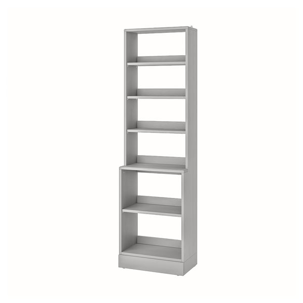 HAVSTA grey, shelving unit with plinth, 61x37x212 cm IKEA