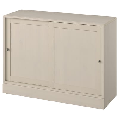 HAVSTA Sideboard basic unit, grey-beige, 121x47x89 cm