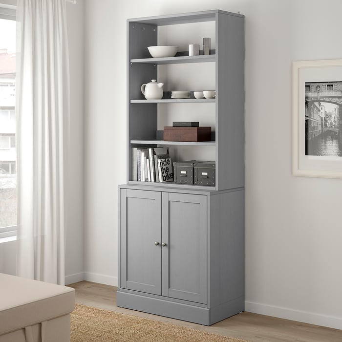 HAVSTA grey, Storage combination, 81x47x212 cm IKEA