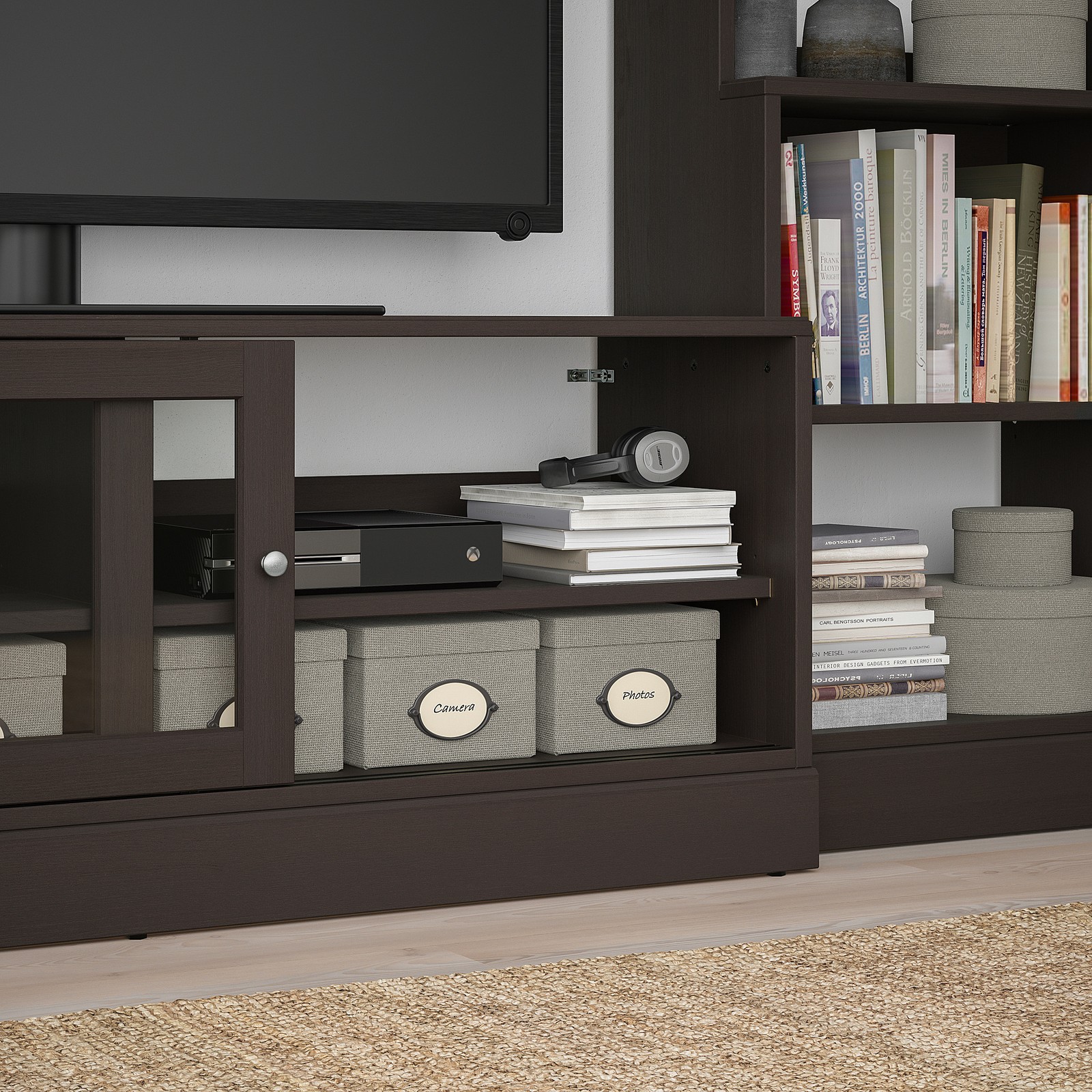 HAVSTA TV storage combination dark brown IKEA