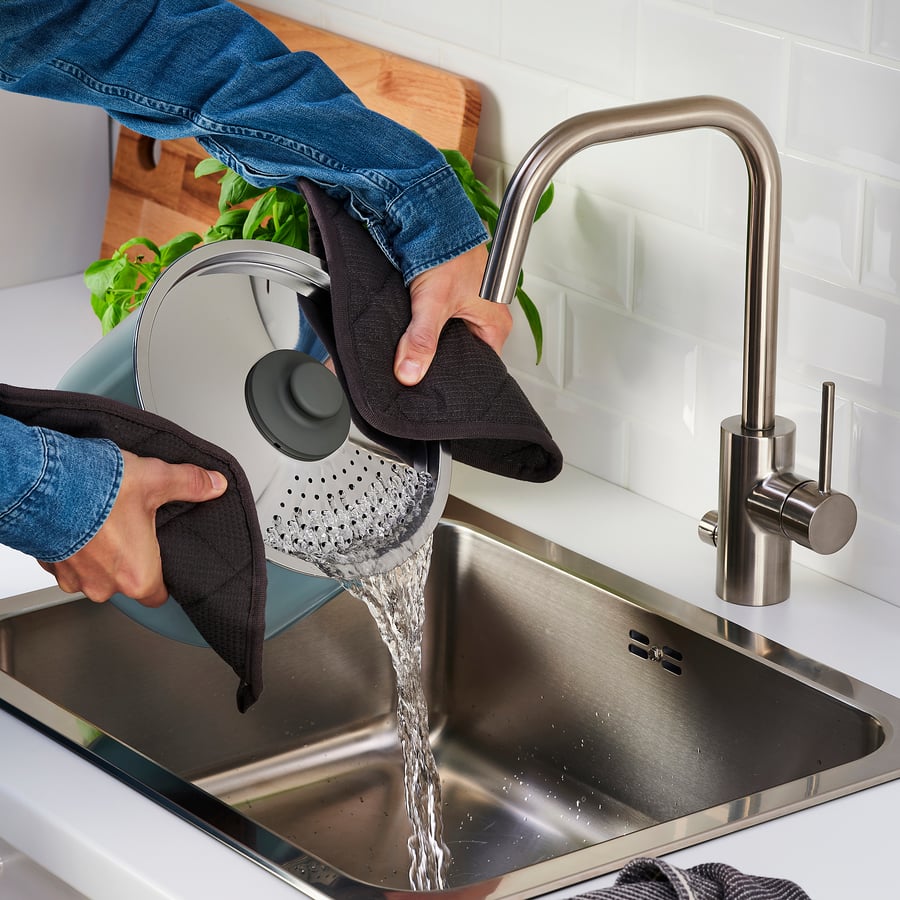 HEMLAGAD 6piece cookware set, grey/greyblue IKEA