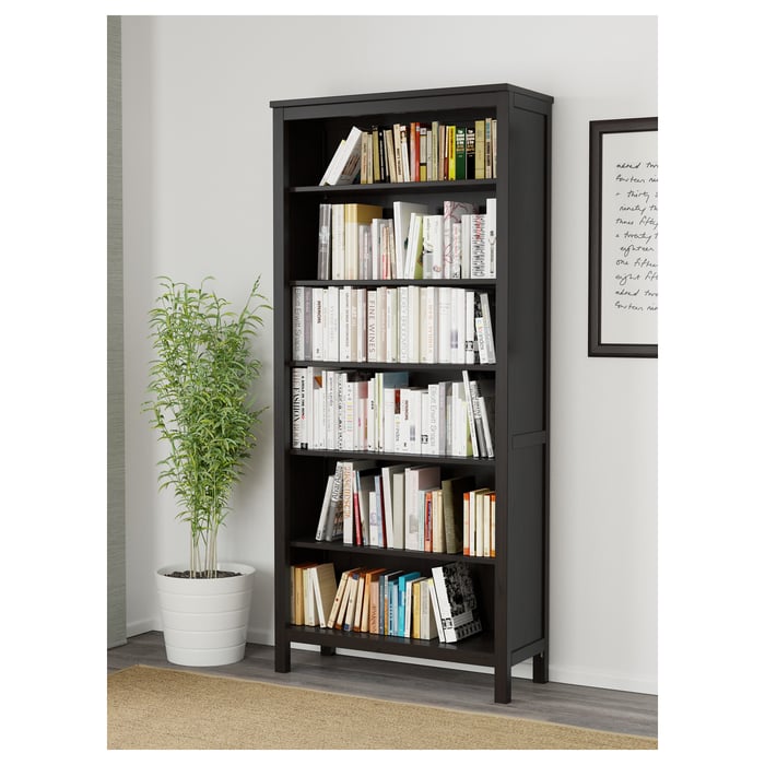 HEMNES bookcase, blackbrown, 90x197 cm IKEA