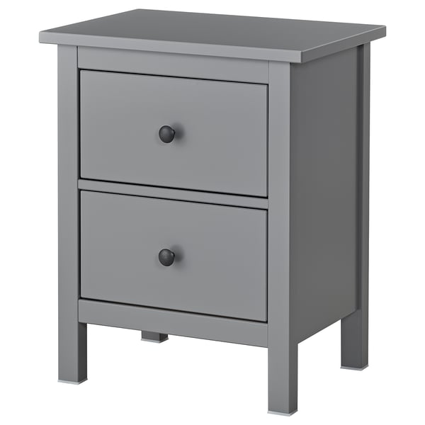 Hemnes Chest Of 2 Drawers Grey Ikea