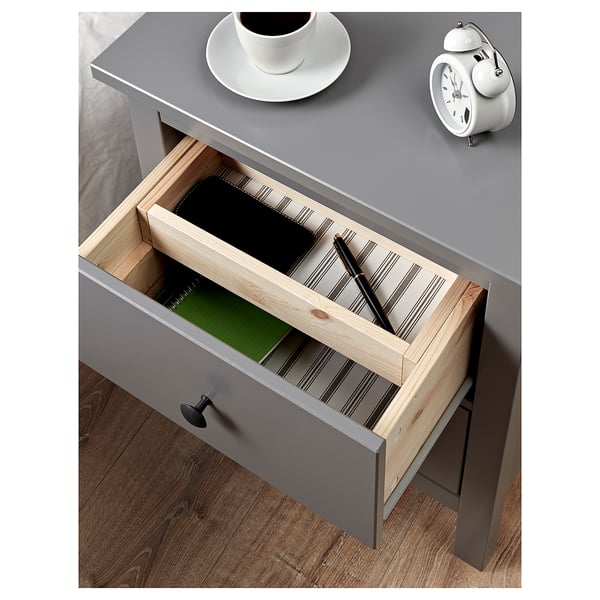 Hemnes Chest Of 2 Drawers Grey Ikea