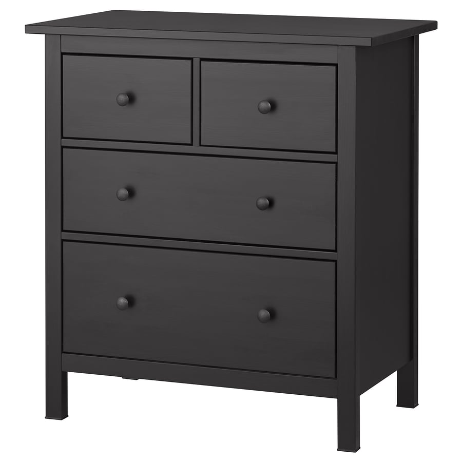 HEMNES blackbrown, Chest of 4 drawers, 88x96 cm IKEA