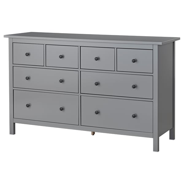 Hemnes Chest Of 8 Drawers Grey Ikea