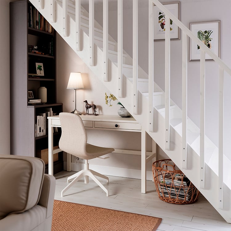 HEMNES white stain, Desk with 2 drawers, 120x47 cm IKEA