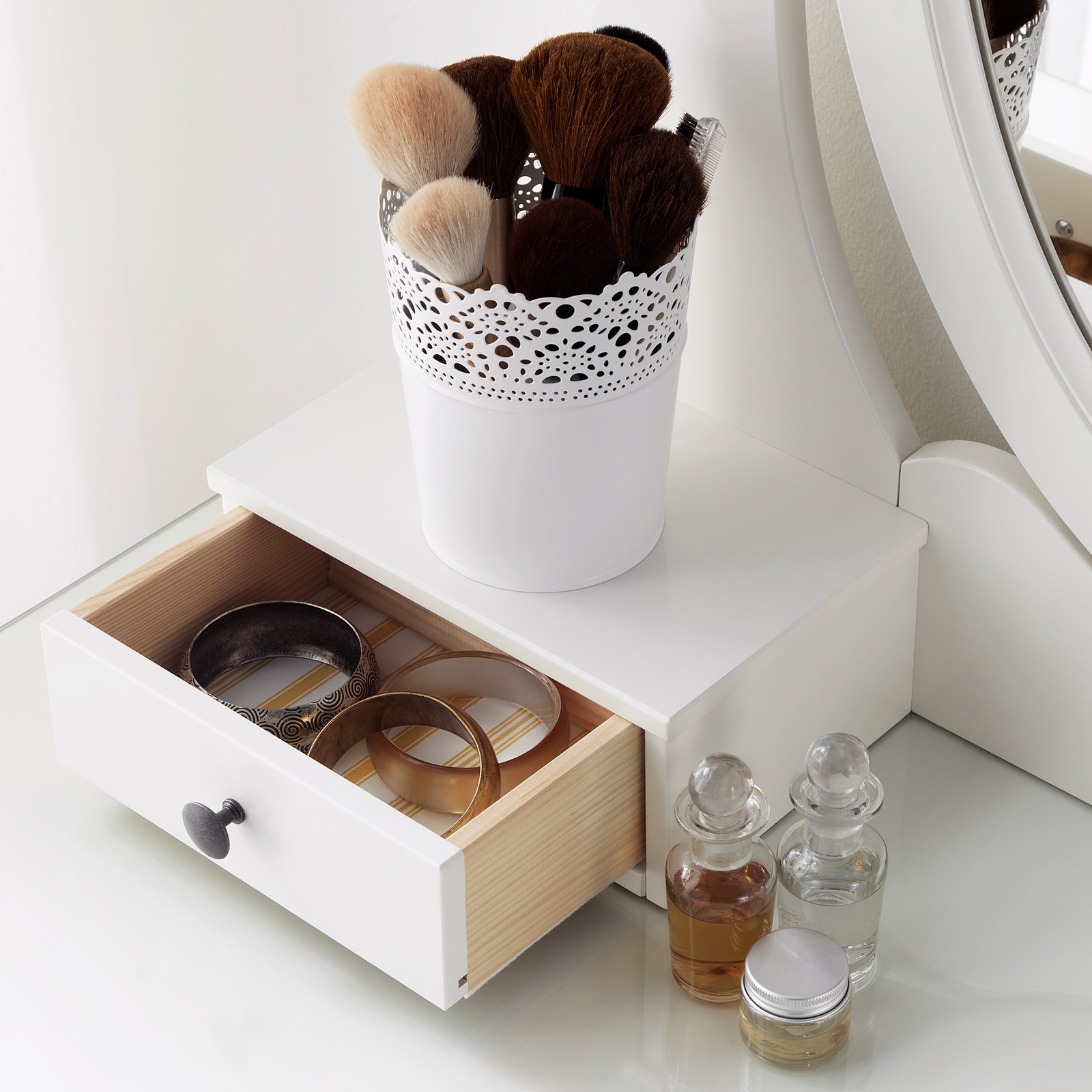 HEMNES white, Dressing table with mirror, 100x50 cm IKEA