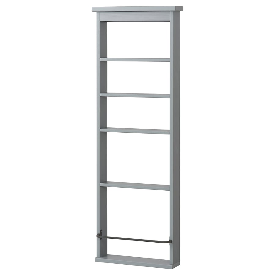 HEMNES wall shelf, grey, 42x118 cm New Lower Price! IKEA