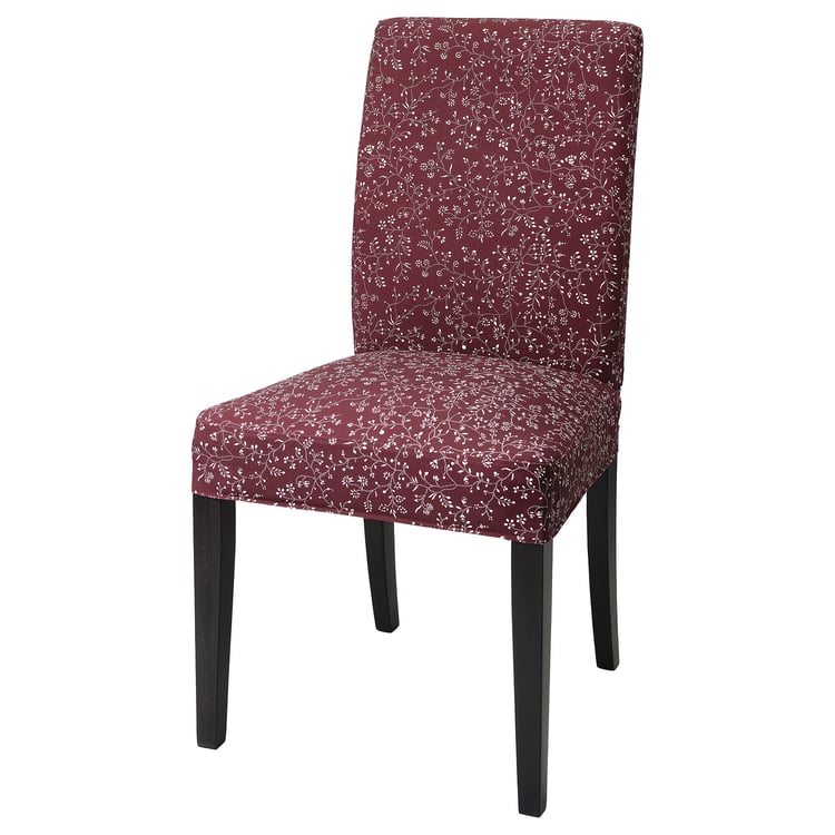 HENRIKSDAL Chair dark brown, Ryrane dark red IKEA