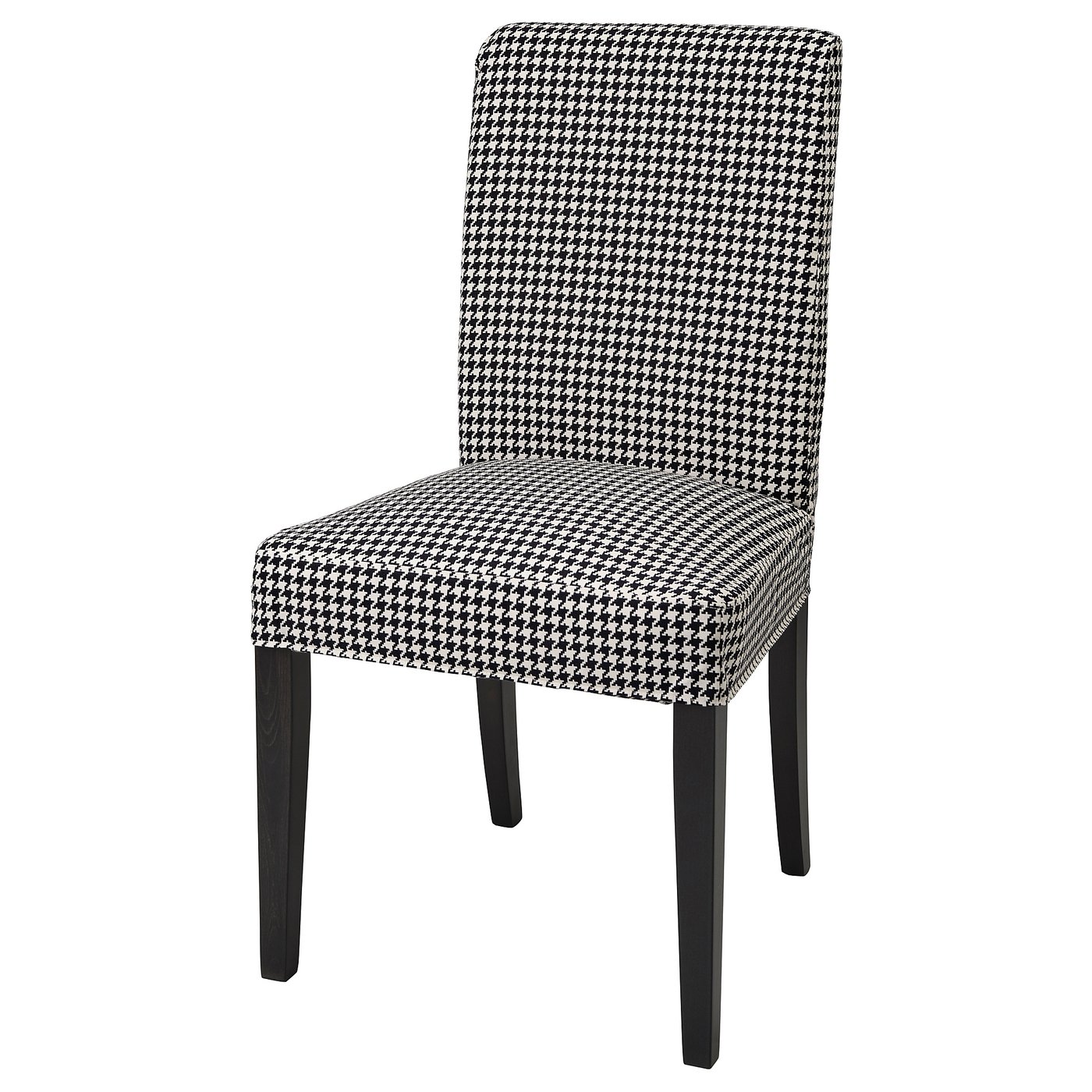 HENRIKSDAL Chair dark brown, Vibberbo black/beige IKEA