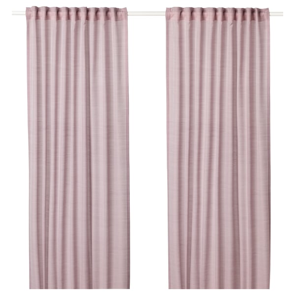 Hilja Curtains 1 Pair Pink Ikea