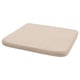 HILLARED Chair pad, beige, 36x36x3.0 cm