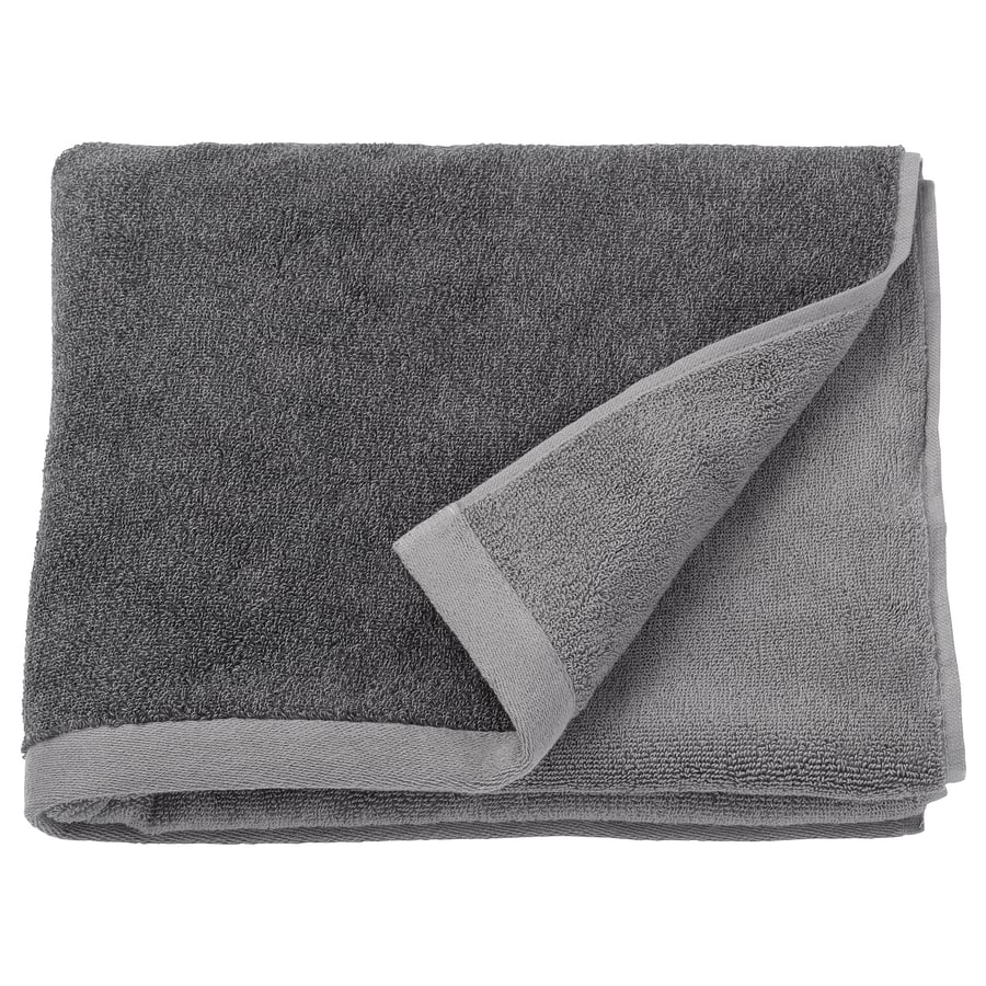 HIMLEÅN bath towel, dark grey/mélange, 70x140 cm IKEA