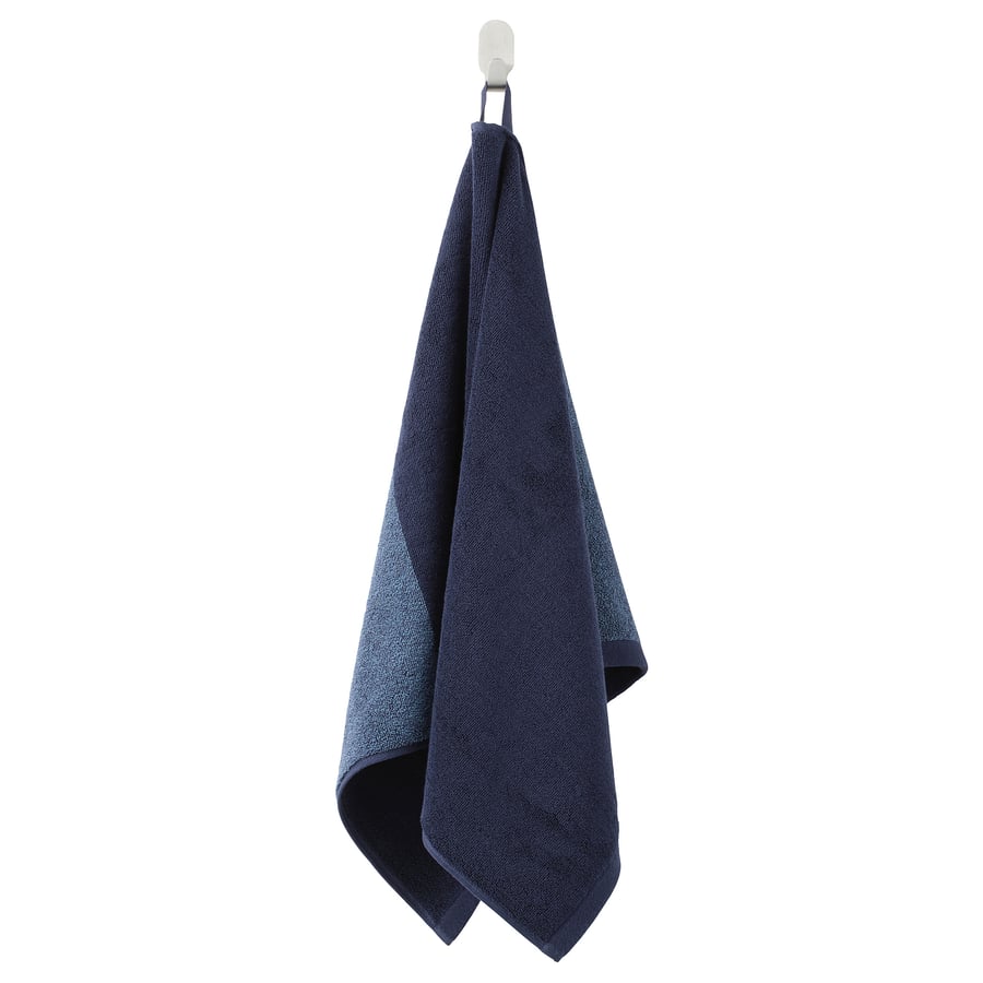 HIMLEÅN Dark Blue Cotton Hand Towel, 50x100 cm IKEA